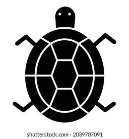 Tortoise Glyph Style vector icon which can easily modify or edit 