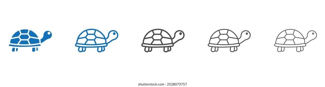 Tortoise icon Isolated flat vector in outline