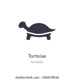 tortoise icon. isolated tortoise icon vector illustration from animals collection. editable sing symbol can be use for web site and mobile app