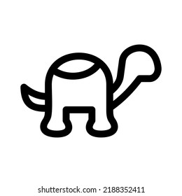 tortoise icon or logo isolated sign symbol vector illustration - high quality black style vector icons

