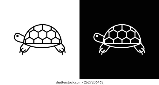 Tortoise icon. Logotype vector set