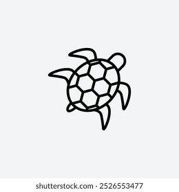 Tortoise icon on white background