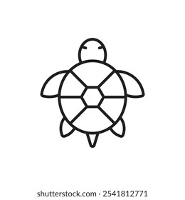 Tortoise icon Outline vector for web ui