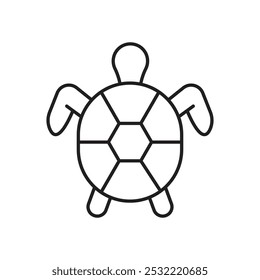 Tortoise icon. simple thin line icon.