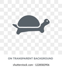 Tortoise icon. Trendy flat vector Tortoise icon on transparent background from animals  collection. 