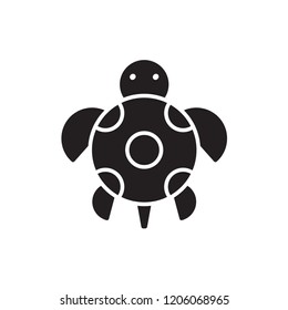 tortoise icon vector. animal icon glyph style