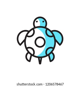 tortoise icon vector. animalicon modern style