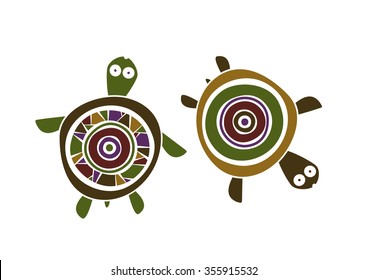 Tortoise. Icon. Vector illustration.