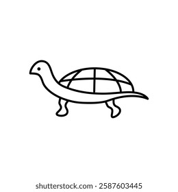 Tortoise icon, vector simple linear illustration for web and app..eps