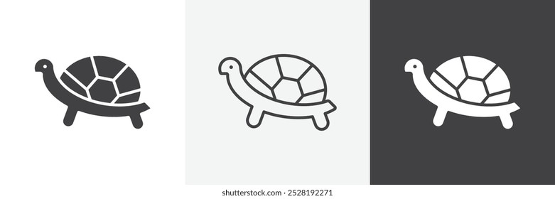 Tortoise icon.Trendy modern flat linear vector illustration on white background.