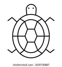 Tortoise Outline bold Vector Icon which can be easily modified or Edited 