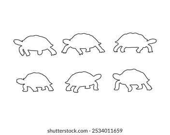 Tortoise Outline Icon, Vector illustration