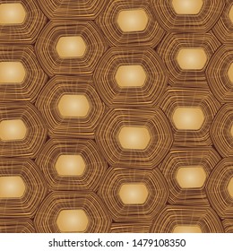 Tortoise seamless pattern. Brown with orange vector background. Abstract natural texture. Tortoise shell pattern for fabric, cover, wrapping or packaging design. Repeating natural background.