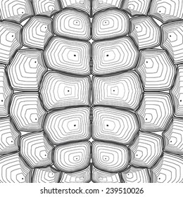 Tortoise Shell Background Or Pattern. Vector Illustration.