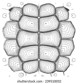 Tortoise Shell Background Or Pattern. Vector Illustration.