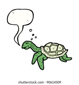 tortoise with speech bubble