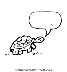 tortoise with speech bubble