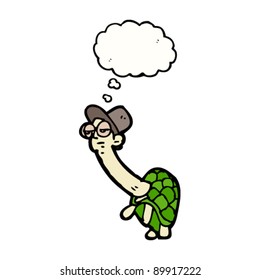 caricatura de "tortoise in top hat"