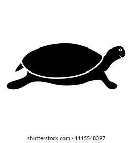 Tortoise turtle icon black color