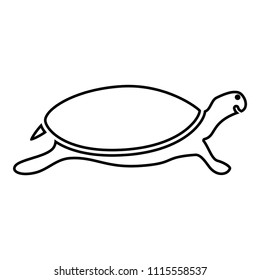 Tortoise turtle icon black color