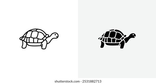 Tortoise vecor icon set. Stock vector illustrator. EPS 10