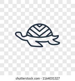 Tortoise vector icon isolated on transparent background, Tortoise logo concept