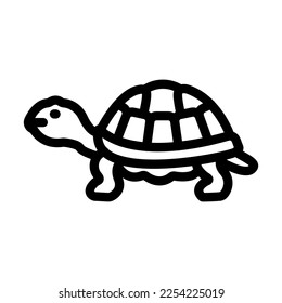 Tortoise Vector Line Icon Design