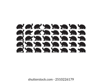 tortoises new silhouette vector designe.