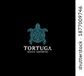 Tortuga or Turtle logo a bit of a Mayan aesthetic