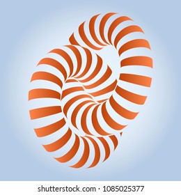 Torus. Abstract circle vector design Vector Illustration.
