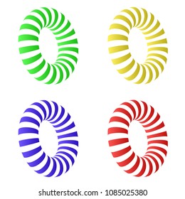Torus. Abstract circle vector design Vector Illustration.
