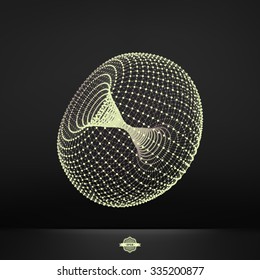 Torus. Connection Structure. Vector 3D Illustration.