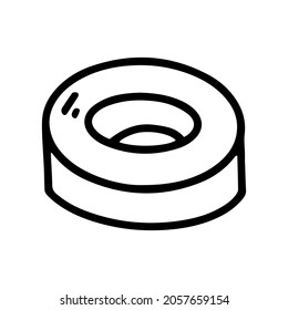 torus line vector doodle simple icon design