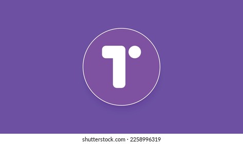 Torus, TBA cryptocurrency logo on isolated background with copy space. 3d vector illustration of Torus, TBA Token icon banner design concept.