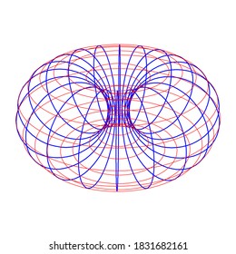 Torus Topology Circle Geometry Mathematics on white background.
