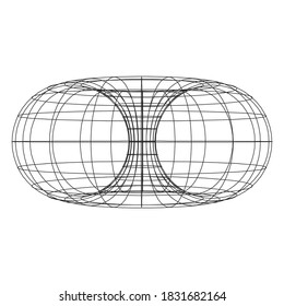 Torus Topology Circle Geometry Mathematics on white background.
