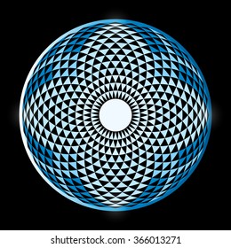 Torus Yantra, Hypnotic Eye sacred geometry basic element.