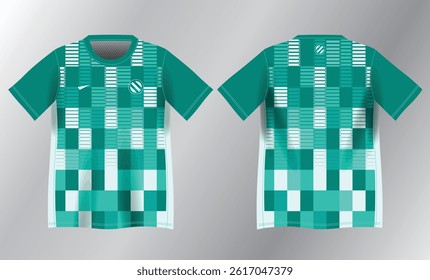 tosca abstract background pattern for sport jersey design mockup