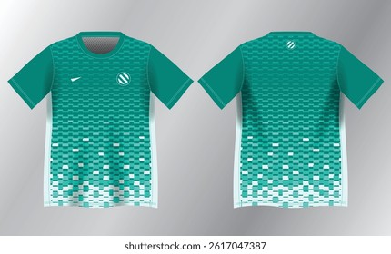 tosca abstract background pattern for sport jersey design mockup