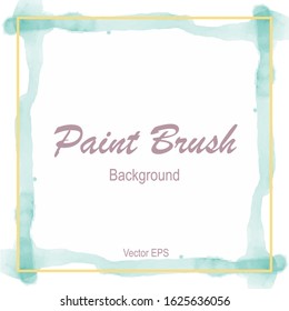 Tosca blue Splash on white paper background. Abstract watercolor. Vector illustration. Texture on white backdrop. EPS 10.