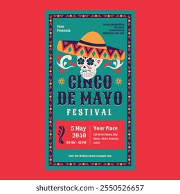 Tosca Flat Design Cinco de Mayo Social Media Story