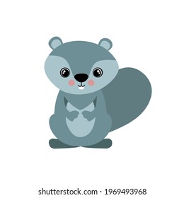 Tosca green squirrel animal with cute expression