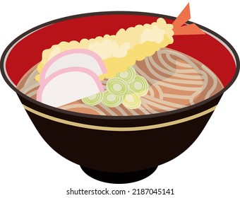 Toshikoshi Soba Eaten At Night On New Year's Eve.