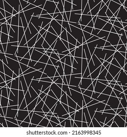 tossed pick up sticks 4 ways vector repeat seamless pattern.