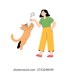 Tossing Toy Vector Flat Illustration EPS 10 Datei