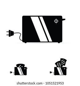 toster set art illustration