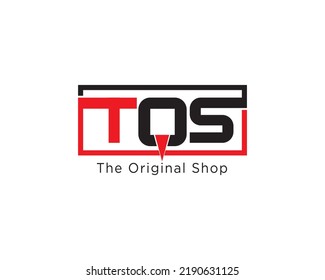 TOS(The Original Shop) unique 2022 Vector Logo Design