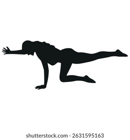 Corpo total ioga para frente stock vetor foto preto e branco eps ai ilustrar silhueta gráfico design fundo modelo 