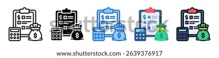 Total Budget Icon Element For Design