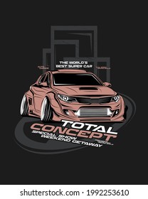 concepto total, auto súper deriva